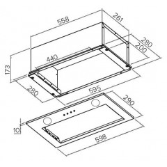 Вытяжка GrandGermes Spa 60 (черный)