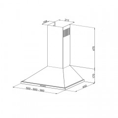Вытяжка Evelux Hugge 60 IR