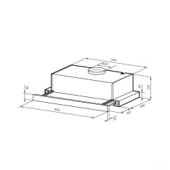 Вытяжка LEX Honver G 2M 600 (белый)