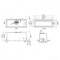 Вытяжка Jet air Plane LUX BL/A/52