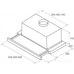 Вытяжка Jet air Aurora LX/CR/F/60 PRF0115176B