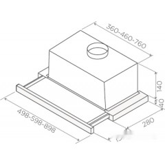 Вытяжка Jet air Orion LX/GR/F/60/VT PRF0099878C
