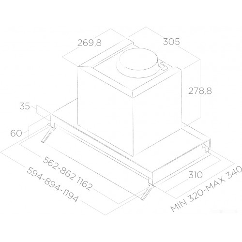 Вытяжка Elica Boxin IX/A/120 PRF0097842B