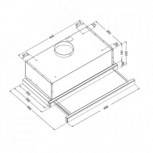 Вытяжка Korting KHP 5512 GW