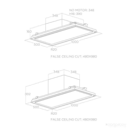 Вытяжка Elica Illusion H16 BL Mat/A/100 PRF0172645A