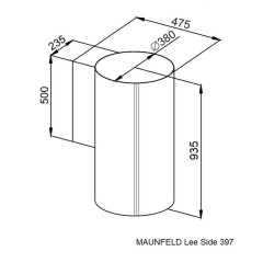 Вытяжка Maunfeld Lee Side 397 чёрный