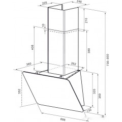 Вытяжка Krona LIORA 900 S (белый)
