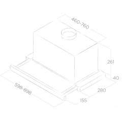 Вытяжка Elica Elite 26 IX/A/90/VT PRF0094215B