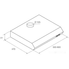 Вытяжка Jet air Light IX/F/60 PRF0094403A