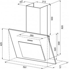 Вытяжка Krona Fiona 600 PB (белый)