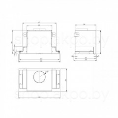 Вытяжка AKPO Neva Glass Eco 60 wk-4 чёрное стекло/нерж. сталь
