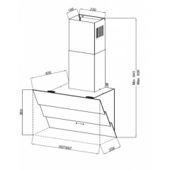 Вытяжка Monsher TOULON 60 Noir
