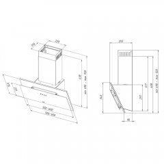 Вытяжка AKPO Juno 60 wk-11 чёрный