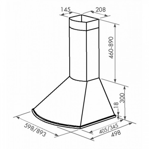 Вытяжка ZorG Technology Bora 1000 60 BK