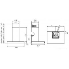Вытяжка Elica Adele BL MAT/A/90