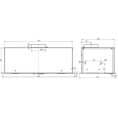 Вытяжка Elikor Cube 60П-650 белый 235568