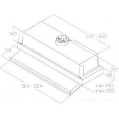 Вытяжка Elica Ciak 2.0 S GR/A/60 PRF0181902