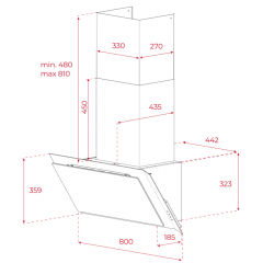 Вытяжка Teka DVI 88-G1 EOS BM 112930056 (черный)