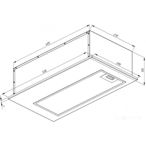 Вытяжка AKPO Mio 60 WK-12 (нержавеющая сталь)