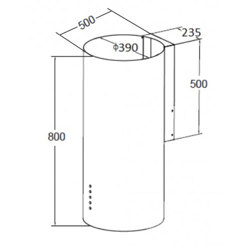 Вытяжка GrandGermes Toulon 39 (нержавеющая сталь)