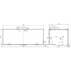 Вытяжка Elikor Cube 60П-1000 Белый 237810