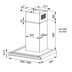 Вытяжка Korting KHC 9958 XGN