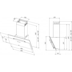 Вытяжка AKPO Juno 50 WK-11 (черный)