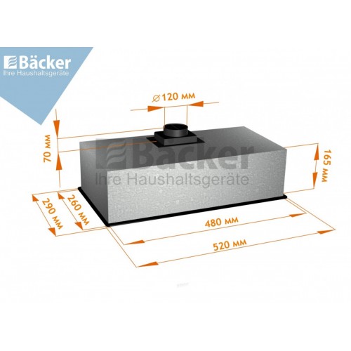 Вытяжка Backer BH50-F1K-SS