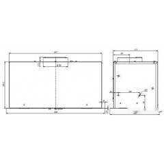 Вытяжка Elikor Cube 60П-1000 237811 (черный)