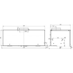 Вытяжка Elikor Cube 60П-650 229363 (черный)
