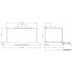 Вытяжка Elikor Slide 60П-1000 227273 (черный/стекло черное)