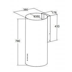 Вытяжка GrandGermes Aston 35 (белый)