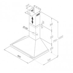 Вытяжка Jet air Anny SL 60 INX