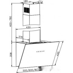 Вытяжка ZorG Technology Nero 1200 60 S (черный)