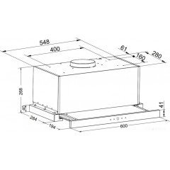 Вытяжка ZorG Technology Turbo 1200 60 S (черный)