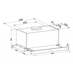 Вытяжка ZorG Technology Turbo 1200 60 S (белый)