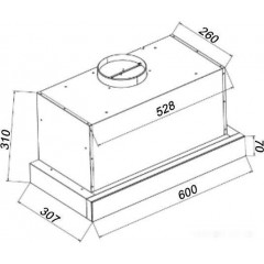 Вытяжка GrandGermes Toledo GC Auto 60 (белый)