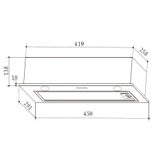 Вытяжка Weissgauff BOX 455 Inox