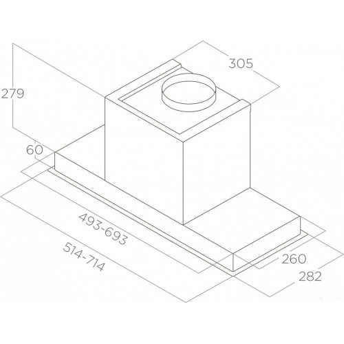 Вытяжка Elica Hidden 2.0 @ BLGL/A/52