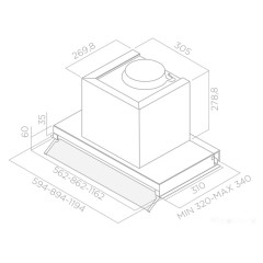 Вытяжка Elica BOX IN PLUS IXGL/A/120
