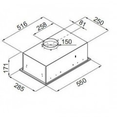 Вытяжка Ciarko Vesper 60 (черный)