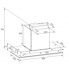 Вытяжка ZorG Technology NEVADA 1200 60 S-GC белая