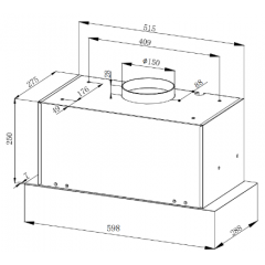 Вытяжка ZorG Technology BONA 1000 60 M черная
