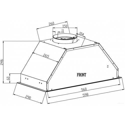 Вытяжка Schtoff Polar 60 (белый)