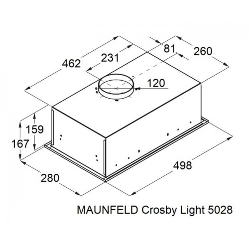 Вытяжка Maunfeld Crosby Light 5028 чёрный