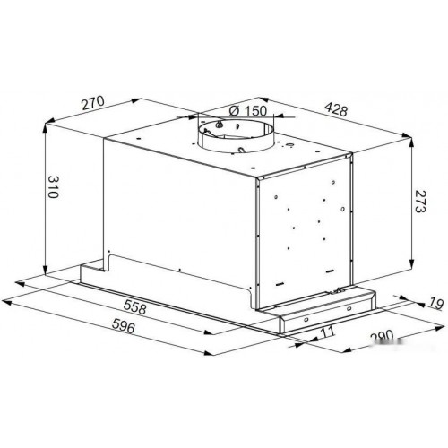 Вытяжка Konigin Extra 60 (черный)