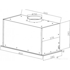 Вытяжка Zorg Star 1000 60 S-GC (белый)