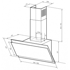 Вытяжка LEX Furia 600 (черный)