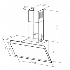 Вытяжка LEX Furia 900 (слоновая кость)