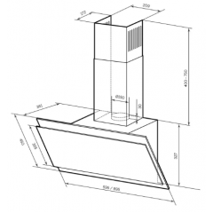 Вытяжка LEX Furia 900 (белый)